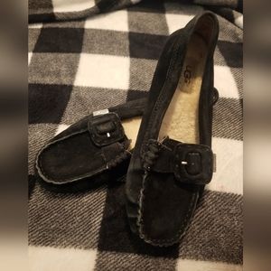 Womens UGG suede loafers